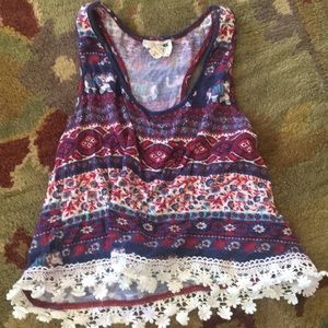 LA Hearts elephant crop top